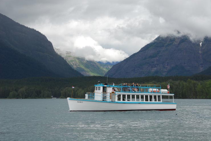 Boat ride on Lake McDonald