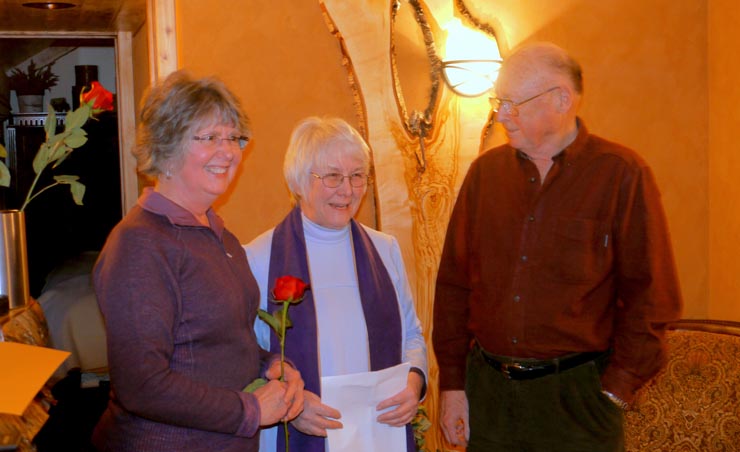 Alysa and Dick Ellison's wedding aboard GN 441