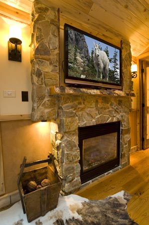 Fireplace and TV in GN 441