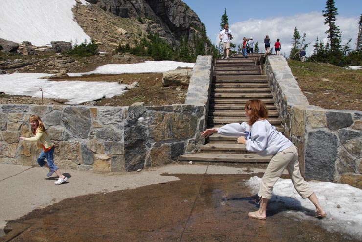 Snowball fights in July!